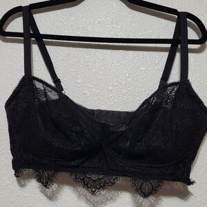 Victoria's Secret Black Lace Bralette, 38DD